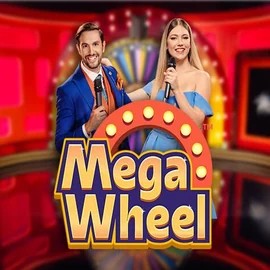 Mega Wheel online game logo by Pragmatic Play on supraplayscasino.com